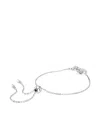 Swarovski Matrix Baguette-crystal Knot Bracelet In Metallic