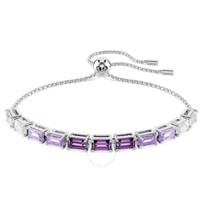 Swarovski Matrix Baguette Cut Bracelet In Purple