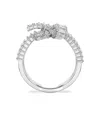 Swarovski Matrix Baguette-cut Knot Ring In White