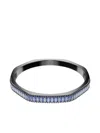 Swarovski Matrix Baguette-setting Octagonal Bangle In Blue