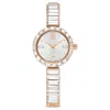 Swarovski Matrix Bangle Watch In Rose Gold Tone