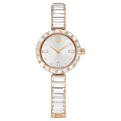 Swarovski Matrix Bangle Watch In Rose Gold Tone