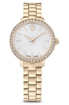 Swarovski Matrix Bracelet Watch, 30mm In Gold