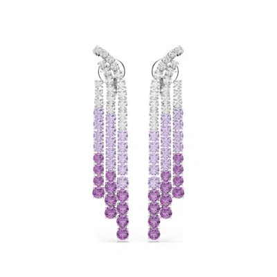 Swarovski Matrix Clip Earrings In Metallic