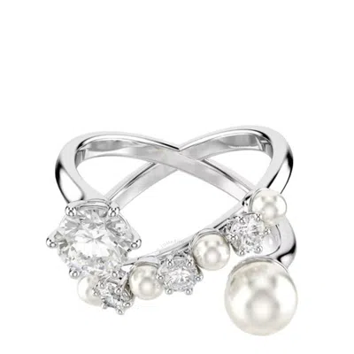 Swarovski Matrix Cocktail Ring In Metallic