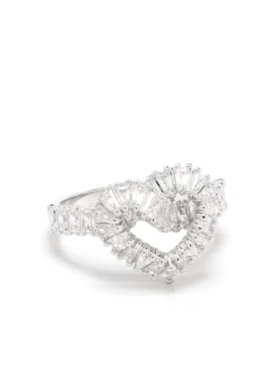 Swarovski Matrix Cocktail Ring In Metallic