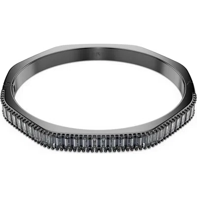 Swarovski Matrix Crystal Bangle In Metallic