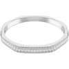 Swarovski Matrix Baguette Cut White Rhodium Plated Bangle Bracelet