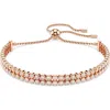 Swarovski Matrix Crystal Double Row Slider Bracelet