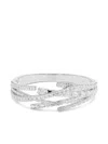Swarovski Matrix Crystal-embellished Rhodium-plated Bracelet In Metallic