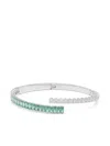 Swarovski Matrix Crystal-embellishment Bracelet In Silver