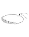 Swarovski Matrix Crystal Graduated Slider Bracelet In Silver