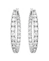 Swarovski Matrix Crystal Inside Out Hoop Earrings In White