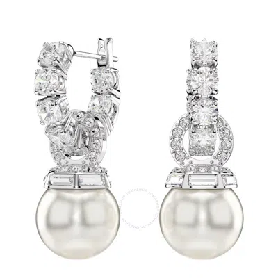 Swarovski Matrix Crystal Pearl Drop Earrings