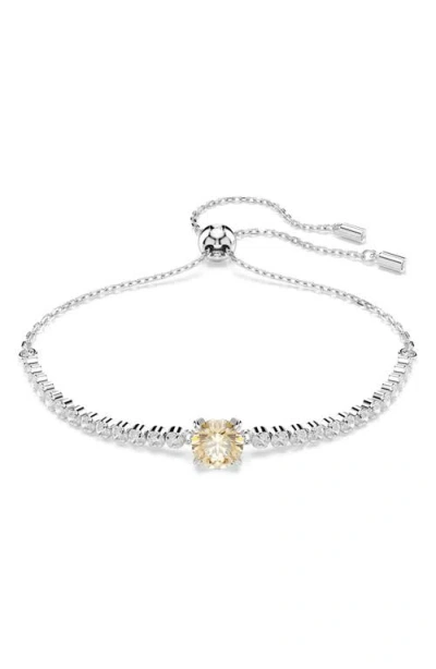 Swarovski Matrix Crystal Slider Bracelet In Yellow