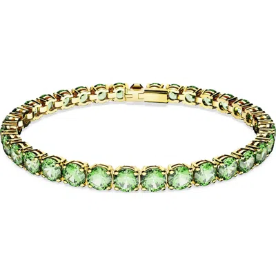 SWAROVSKI SWAROVSKI MATRIX CRYSTAL TENNIS BRACELET