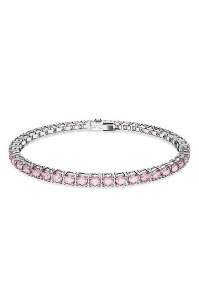 SWAROVSKI SWAROVSKI MATRIX CRYSTAL TENNIS BRACELET
