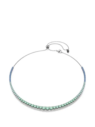 Swarovski Matrix Crystal-embellished Adjustable Necklace In Metallic