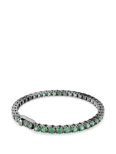 Swarovski Matrix Crystal-embellished Bracelet In Green