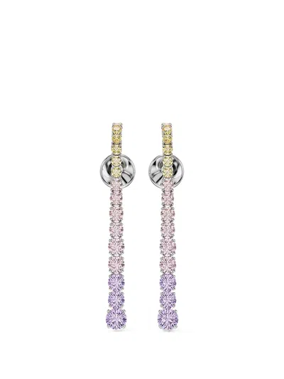 Swarovski Matrix Crystal-embellished Drop Earrings In Multi