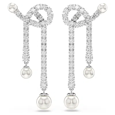 Swarovski Matrix Drop-ohrhänger In White