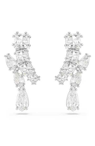 SWAROVSKI SWAROVSKI MATRIX DROP EARRINGS
