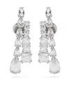 Swarovski Matrix Earrings In 银色