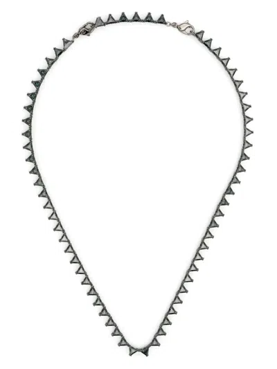 Swarovski Matrix Gem-embellished Necklace In Grey