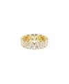 Swarovski Matrix Gold-tone Plated Oval Cut Ring In White