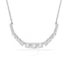 Swarovski Matrix Gradient Of Round Cuts Necklace In White