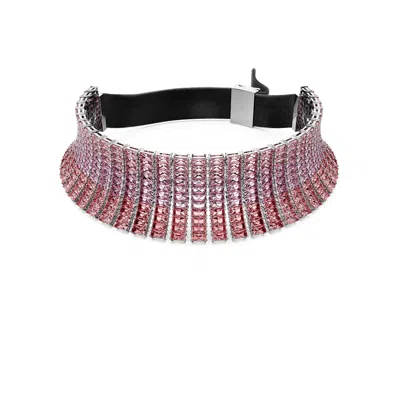 Swarovski Matrix Halsband In Rosa