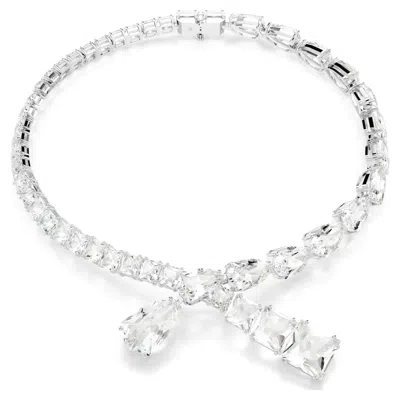 Swarovski Matrix Halskette In Weiss