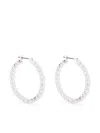 Swarovski Matrix Hoop Earring In Silber