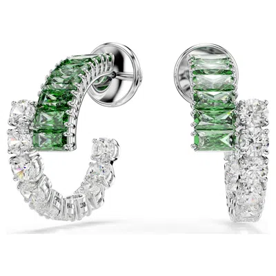 SWAROVSKI MATRIX HOOP EARRINGS