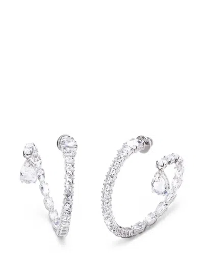 Swarovski Matrix Hoop Earrings In Metallic