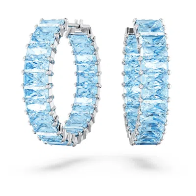 SWAROVSKI MATRIX HOOP EARRINGS