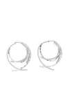 Swarovski Matrix Hoop Earrings In Metallic