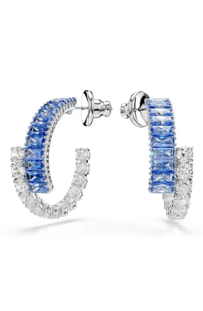 SWAROVSKI SWAROVSKI MATRIX HOOP EARRINGS