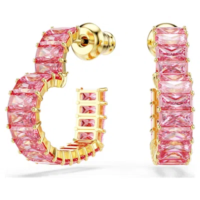 SWAROVSKI MATRIX HOOP EARRINGS