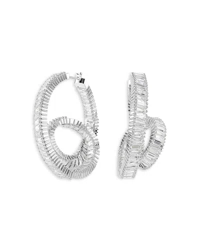 SWAROVSKI MATRIX HOOP EARRINGS