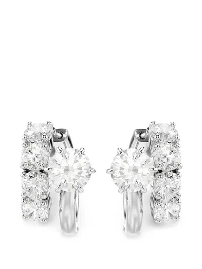 Swarovski Matrix Hoop Earrings In Metallic