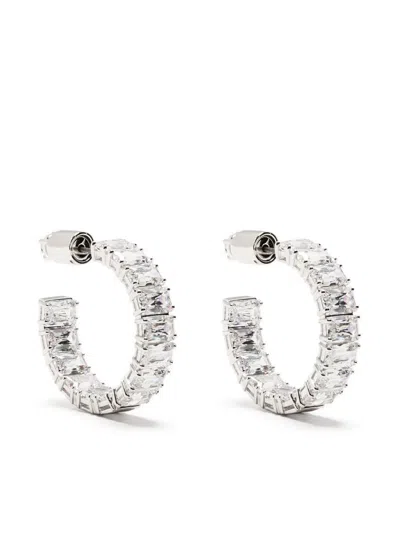Swarovski Millenia Hoop Earrings In White