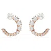 Swarovski Matrix Hoop Earrings In White