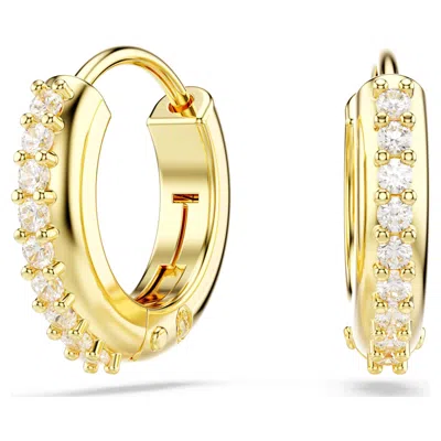 Swarovski Matrix Hoop Earrings In White