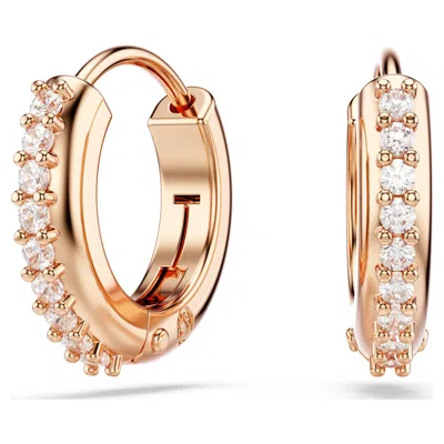 Swarovski Matrix Hoop Earrings In Gold