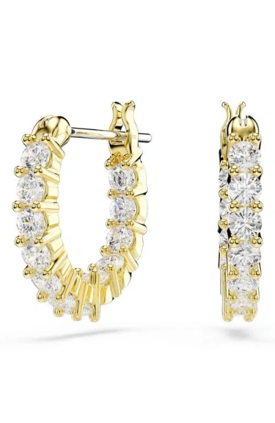 Swarovski Matrix Inside Out Hoop Earrings In Multi