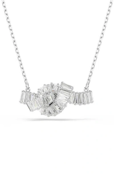 Swarovski Matrix Knot Pendant Necklace In Multi