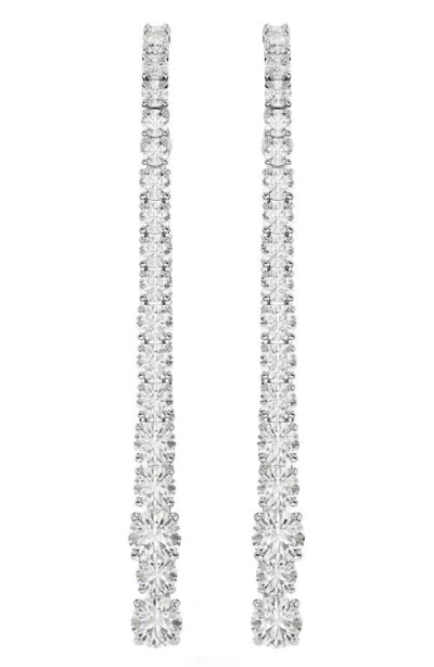 SWAROVSKI SWAROVSKI MATRIX LINEAR DROP EARRINGS