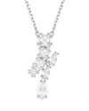 Swarovski Maxtrix Pendant Necklace In Silver