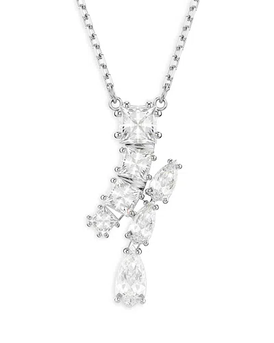 SWAROVSKI MATRIX MIXED CUT CRYSTAL PENDANT NECKLACE, 15-18